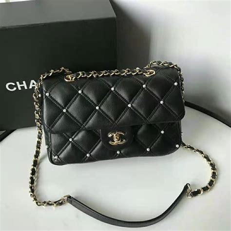 chanel imitation pearl bag 2019|Chanel 2019 Faux Pearl CC Flap Bag .